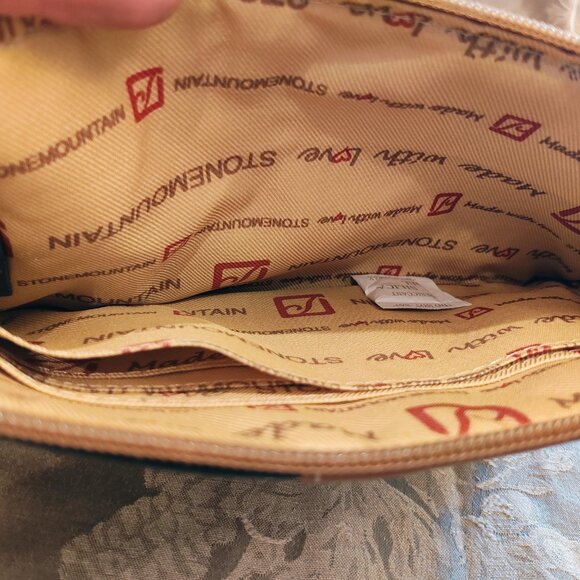 Stone Mountain Cornwall Bonded Pebble Leather Wristlet, New Without Tags - Picture 5 of 6